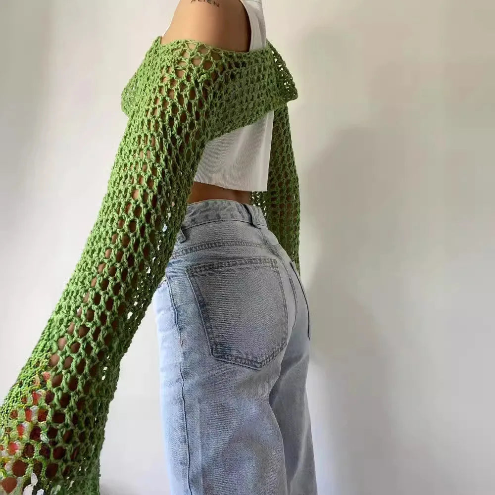 InMyEndz Queens Crochet Crop – Summer Mesh Heat