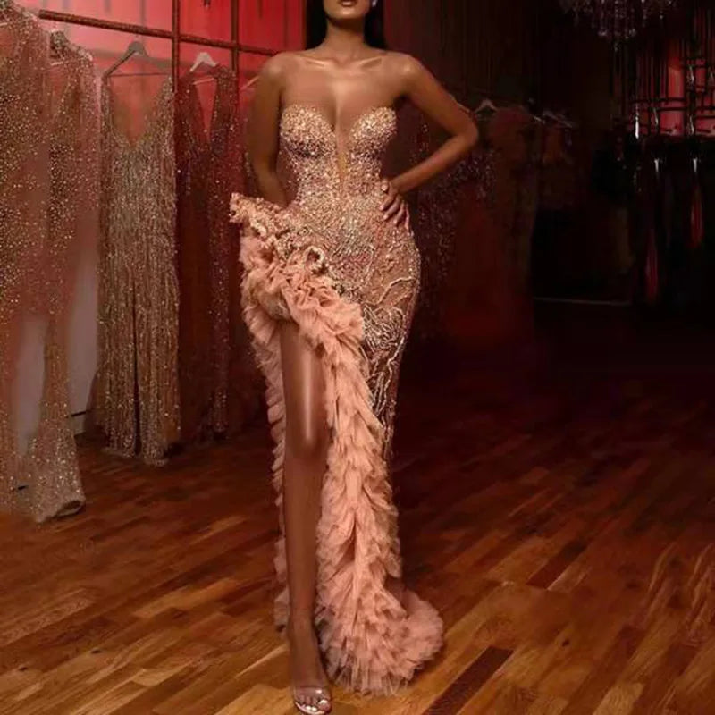 InMyEndz Queens Fringe Gold Gown – Night Empire Edition