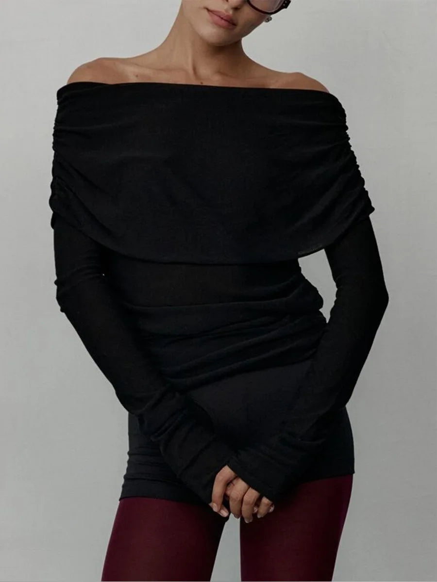 InMyEndz Queens Off-Shoulder Knit – Street Luxe Pullove