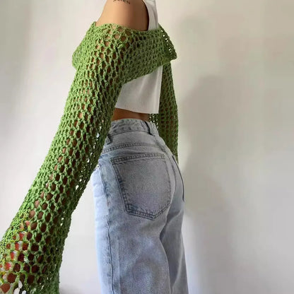 InMyEndz Queens Crochet Crop – Summer Mesh Heat