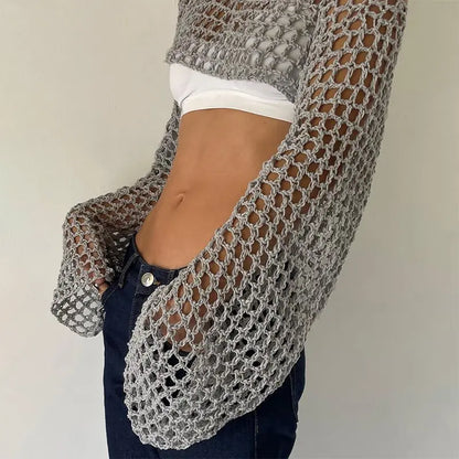 InMyEndz Queens Crochet Crop – Summer Mesh Heat